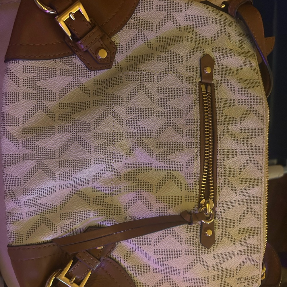 Michael Kors Tan and Cream Women's bag